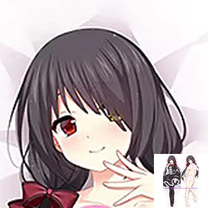 

Anime Pillow Cover Dakimakura Tokisaki Kurumi 2 Side Printed Hugging Body Pillowcase Cushion Cover Bedding Decor