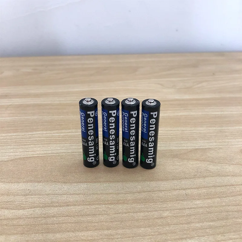 Batteria usa e getta da 60 pezzi batteria da 1,5 v batterie al carbonio AAA sicuro forte a prova di esplosione batteria da 1.5 Volt AAA UM4 Batery No Mercury