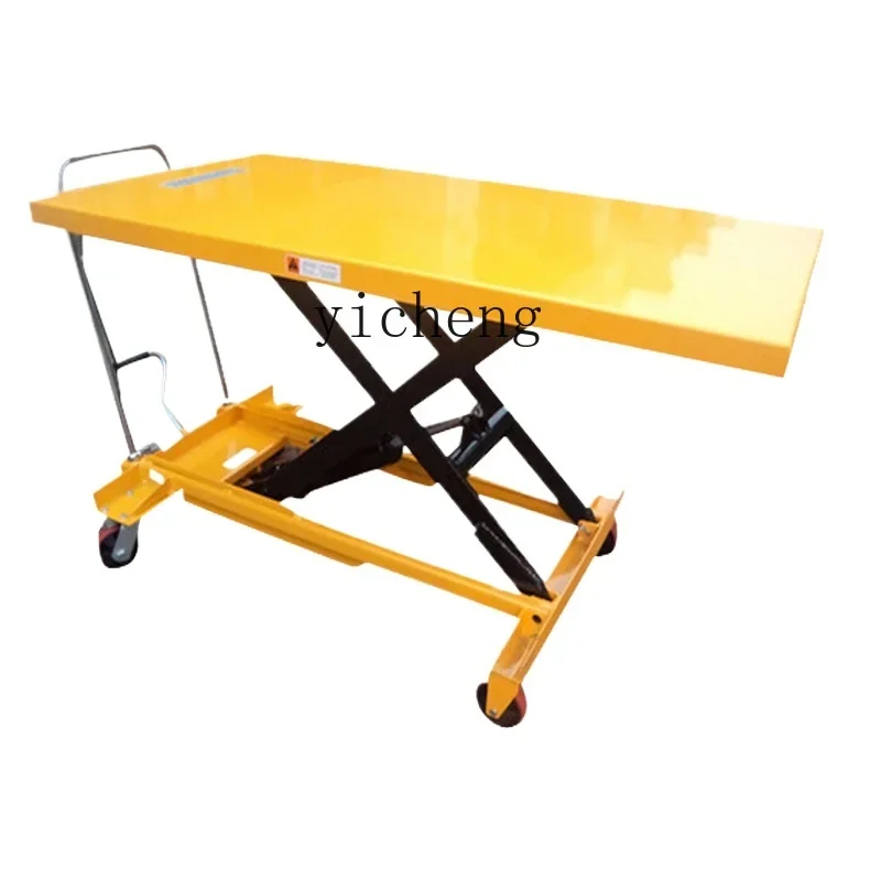 

large countertop logistics table hydraulic flat lift truck heavy mold loading and unloading truck