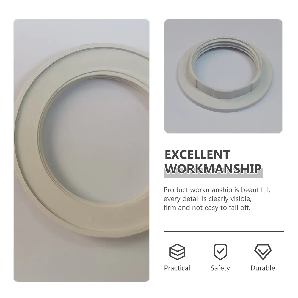 

50pcs Lamp Holder Fixing E27 Lock Socket Retainer Light Shade Washer Collar Ring For Lampshade Base Socket Adapter Retaining