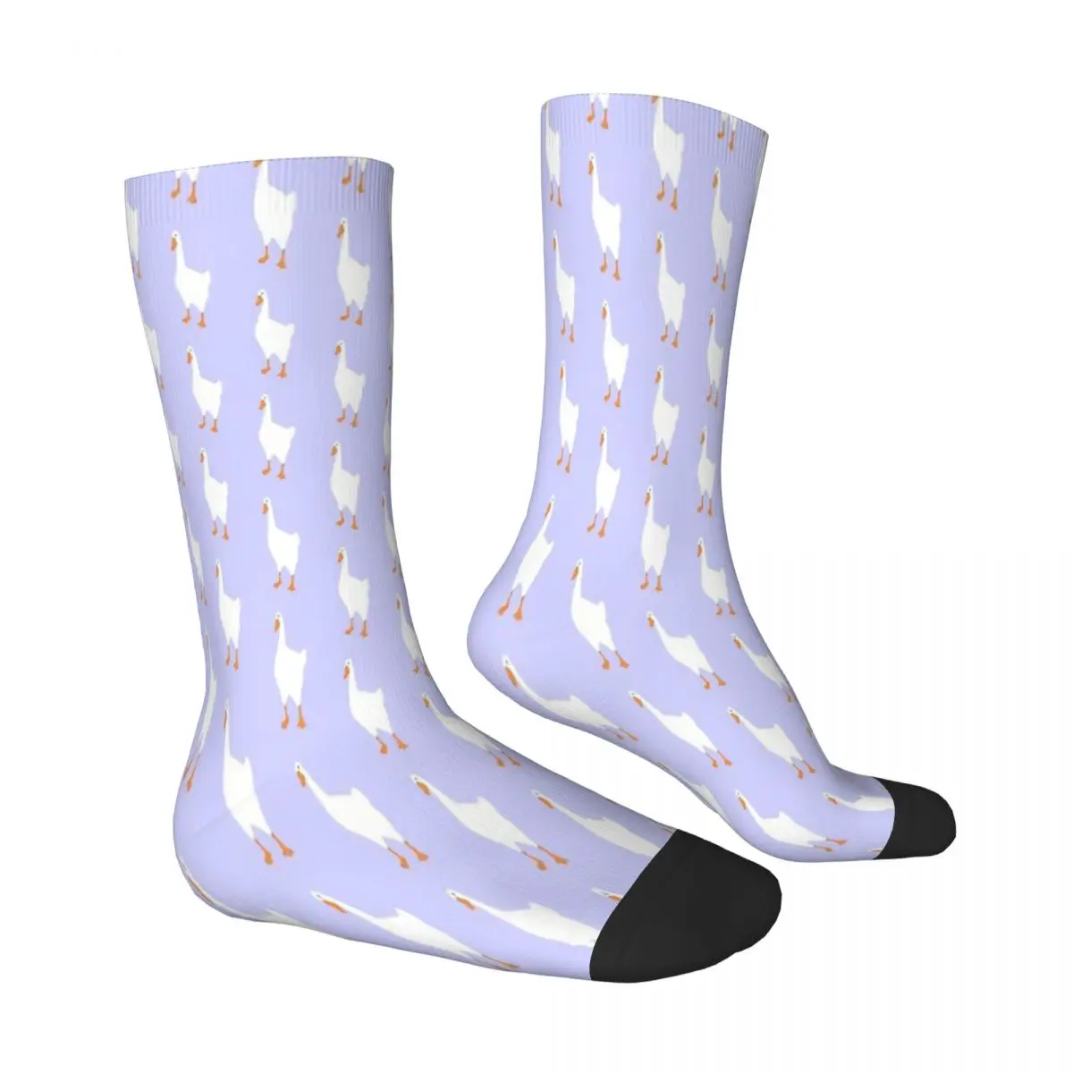 Pattern Flat In Baby Purple Honk Goose Cute Socks Male Mens Women Autumn Stockings Polyester