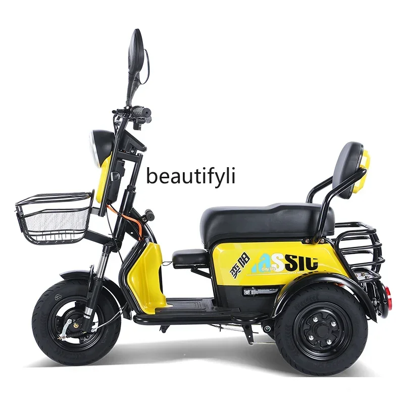 

Electric Tricycle Adult Home Use Women's Battery Car Small Electric Scooter Shuttle with Shed