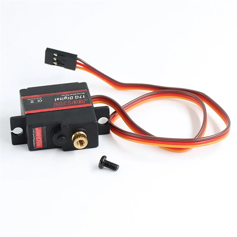 -A25M RC Car Upgrade Peças de reposição Acessórios Servo de engrenagem de metal de três fios para Wltoys 124016,124017,144010,124007 Carro RC