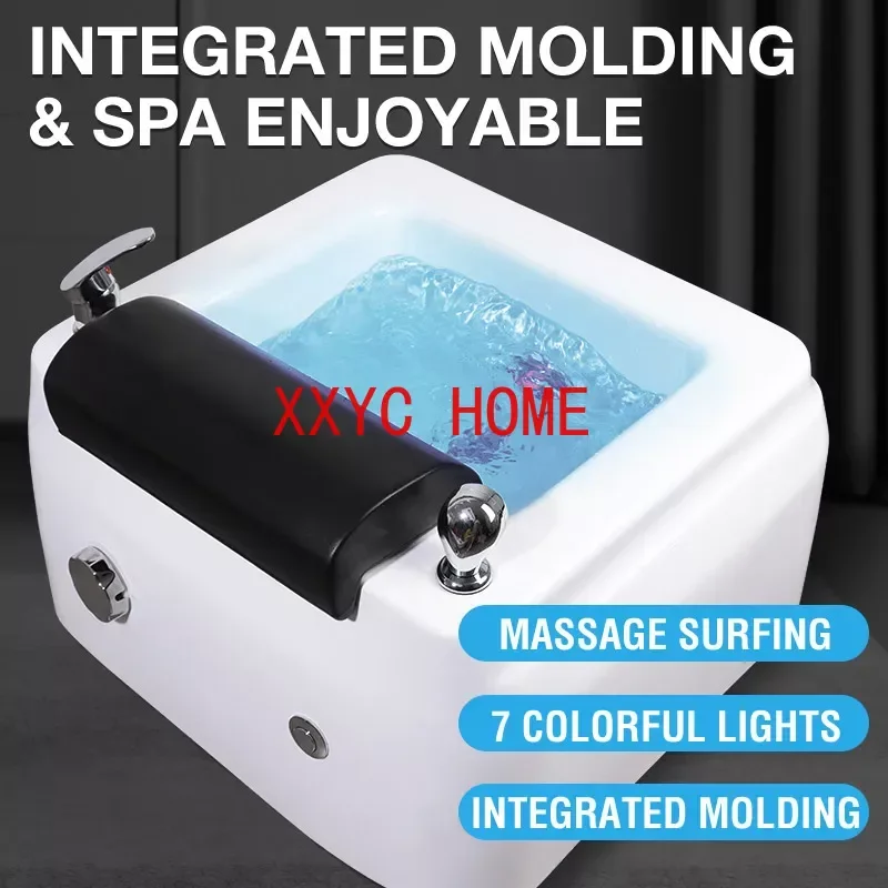 Pedicure Sink for Foot SPA Bath Tub Foot  Nails Basin With Massager Surfing Stress Relief