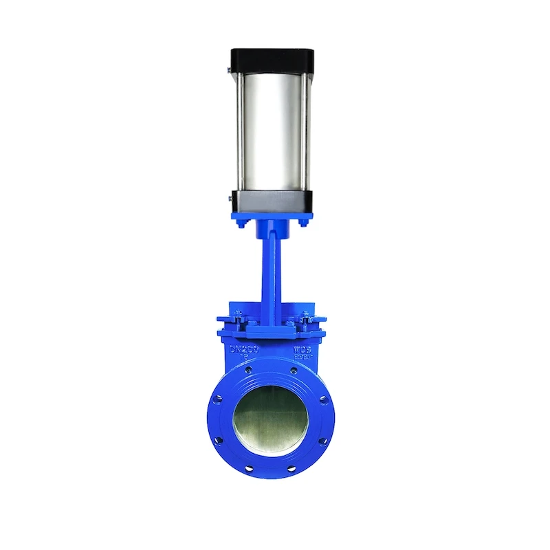 Two-way sealing mud valve pneumatic actuator slurry knife gate valve