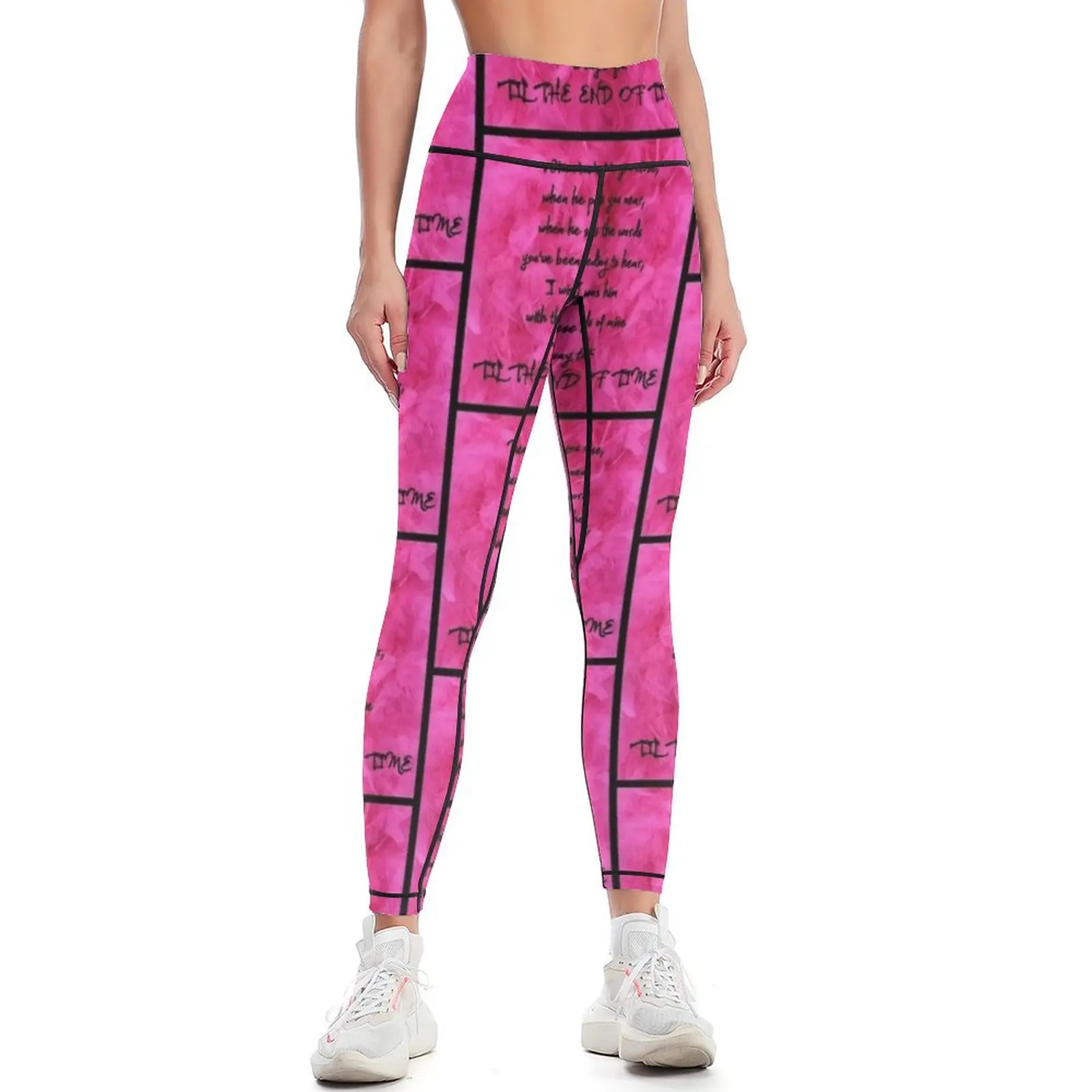 Lyrics - Always Leggings Fitness woman trousers sport set Women sportwear Womens Leggings