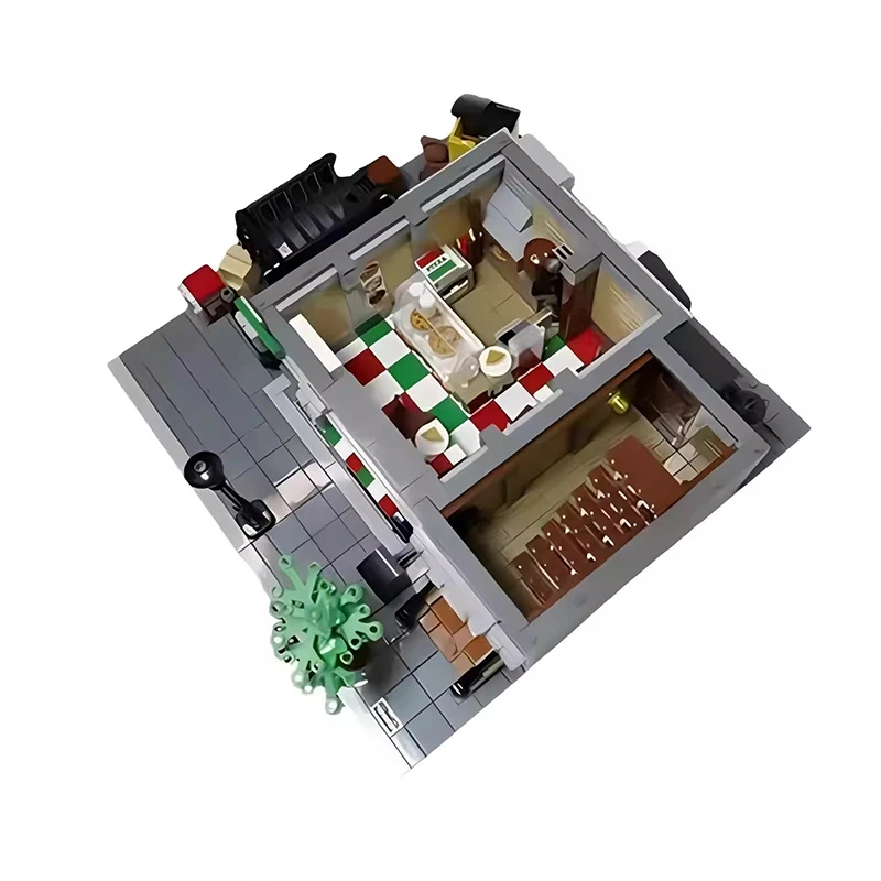 Bricklink Superhero Movie City House Peter\'s Apartment Modular Architecture Street View Fit 76218 Building Blocks Kid Toys Gift