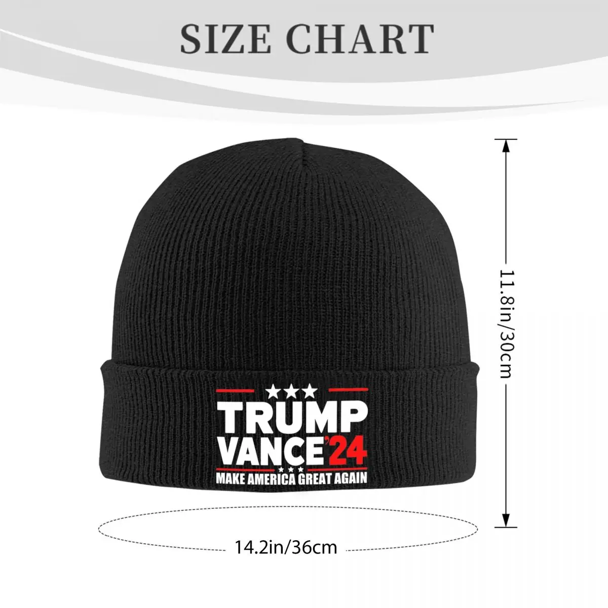 Trump Vance 2024 Knitted Hat Beanies Winter Hat Warm Street President Election Vote Trump Shot Cap Men Women Gift