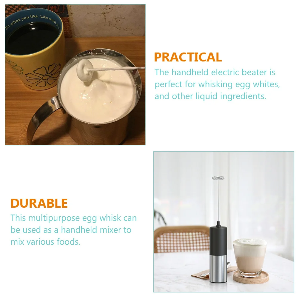 

Electric Milk Frother Handheld Mixer For Coffee Latte Cappuccino Multi-Function Household Coffee Accessory Kitchen Bar