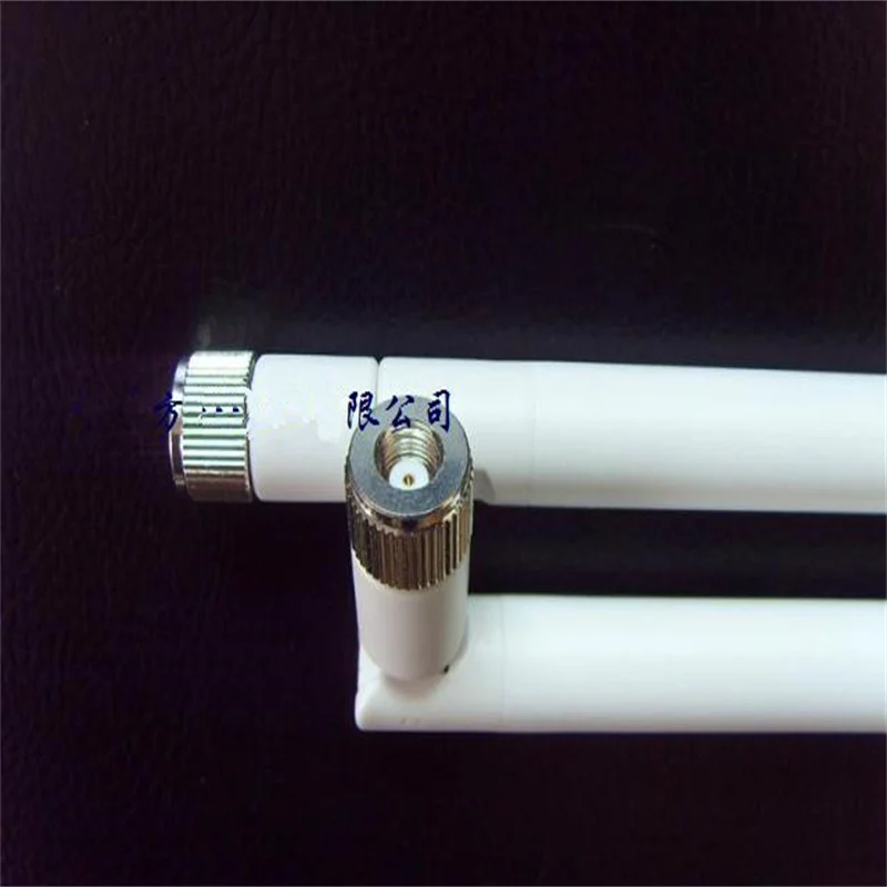 1Pc 6db Witte Routing Sma Hoofd Plastic Opvouwbare Wifi Omnidirectionele Antenne Met Hoge Versterking