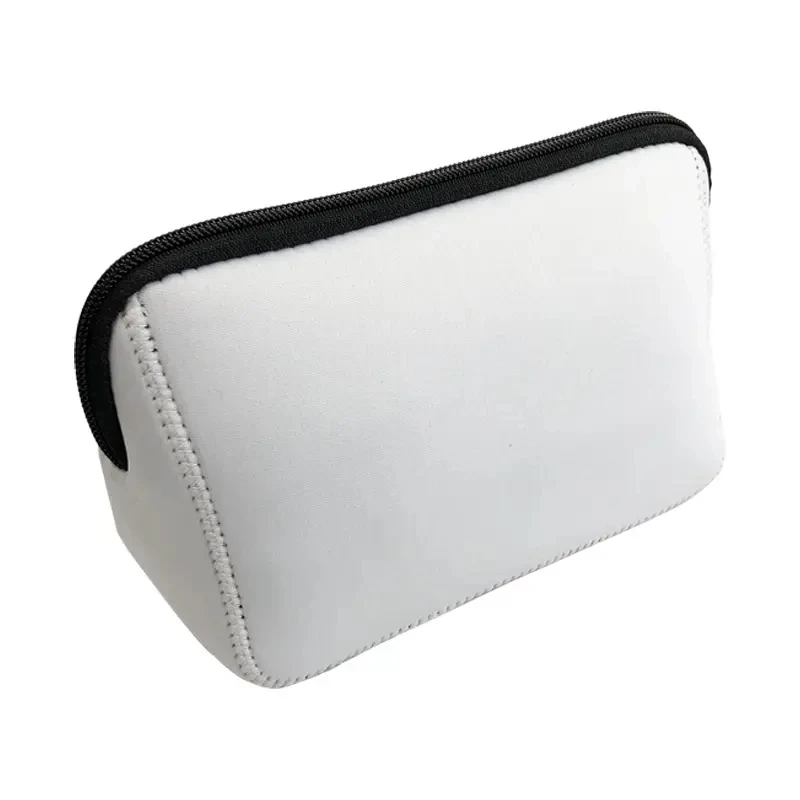 Sublimation Blank Baseball Softball Stock Pouch Cosmetic Makeup Bag White Neoprene Cosmetic Bag For Sublimation Print