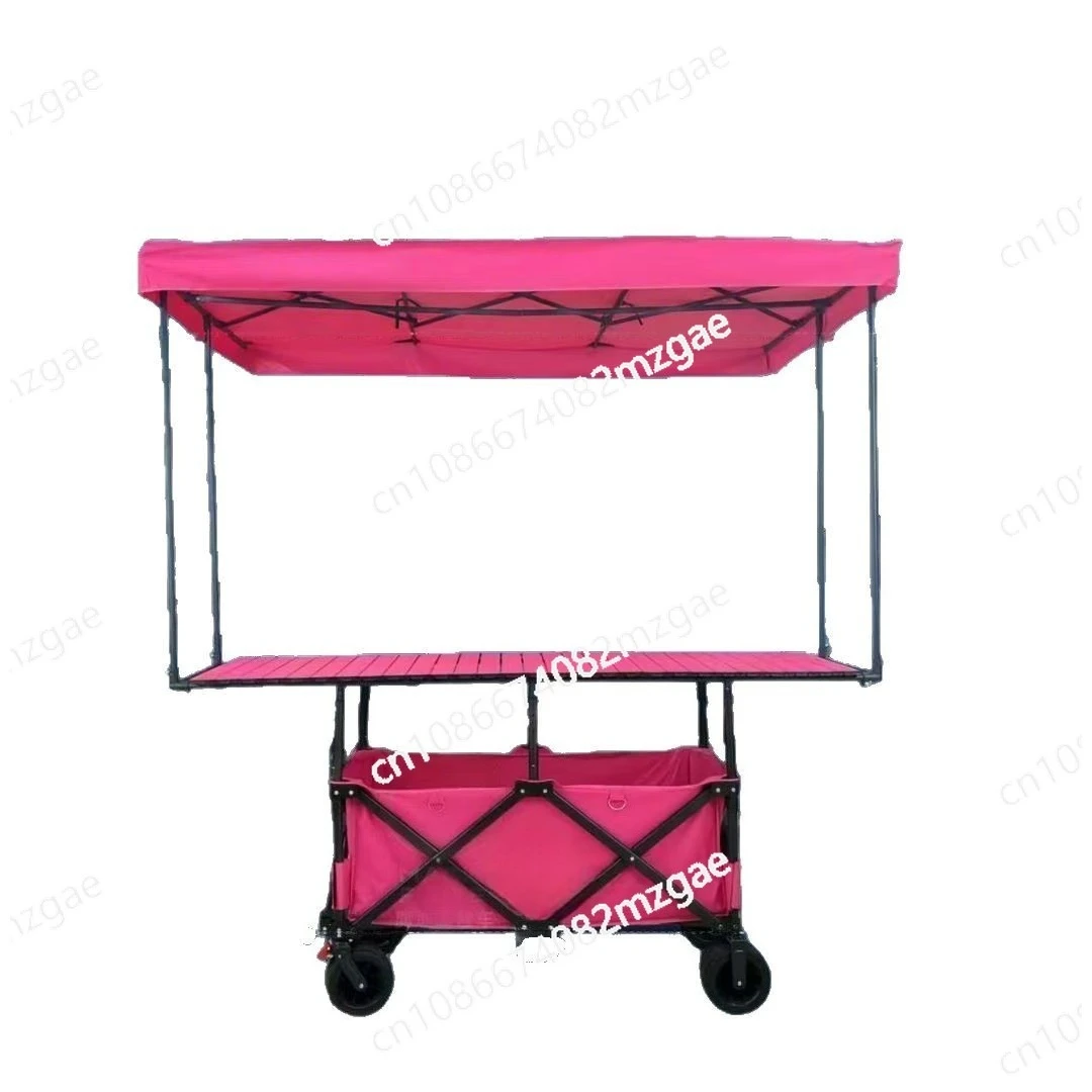 Nuovo modello, tavola sollevabile allargata, carrello per bancarelle, telo rinforzato per camper, pieghevole per mercato notturno all'aperto