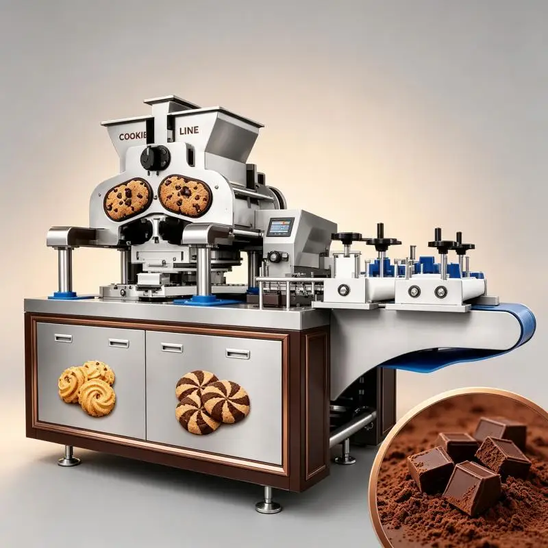 Industrial Cookies Making Machine Automatic Biscuit Forming Equipment Commercial Bakery Food Processing Machine