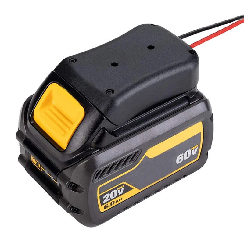 18V Li-ion Battery Power Mount Connector Adapter Dock Holder 14 awg Wire For Dewalt 20V 54V 60V For FlexVolt Lithium Battery DIY