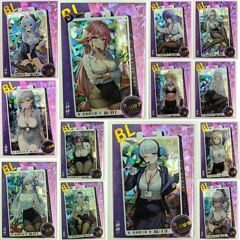 Anime Goddess Story Yae Miko Raiden Shogun Ganyu Kafka Shenhe Firefly Collectible Cards Christmas Birthday Gifts Children's Toys