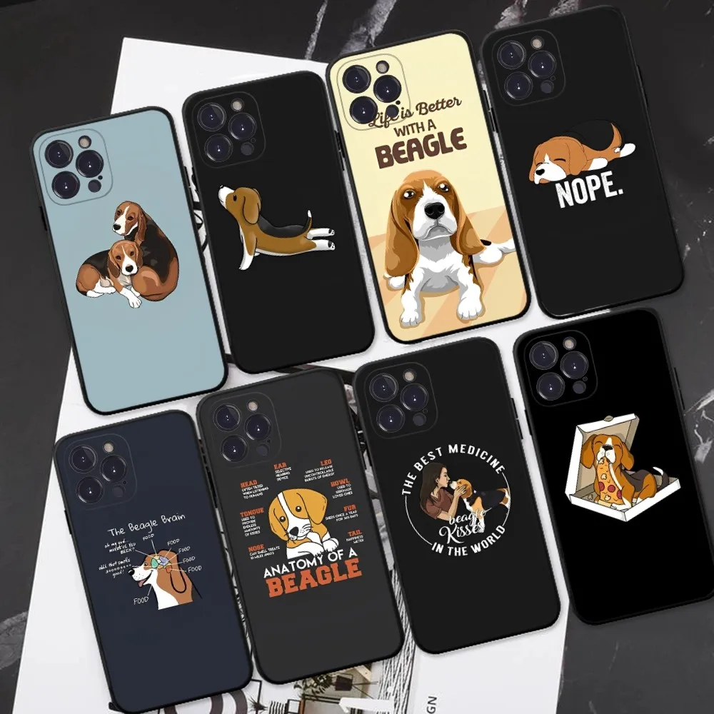 love my Beagle Dogs Phone Case Silicone Soft For iphone 15 14 13 12 11 Pro Mini XS MAX 8 7 6 Plus X 2020 XR Shell