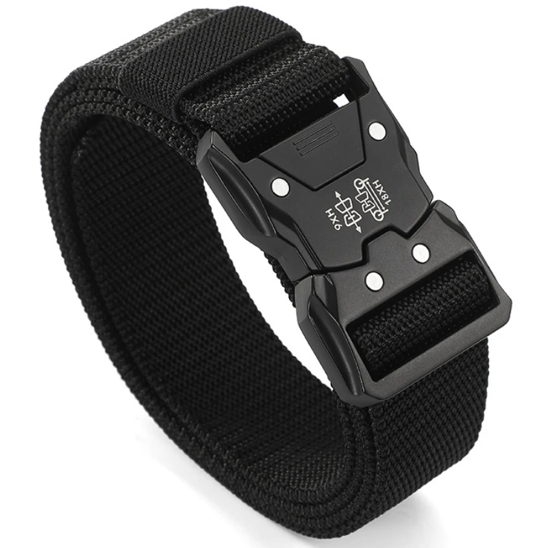 Herrengürtel Outdoor Jagd Taktikgürtel Multifunktionale Schnalle Nylongürtel Hochwertiger Marine Corps Canvas Gürtel