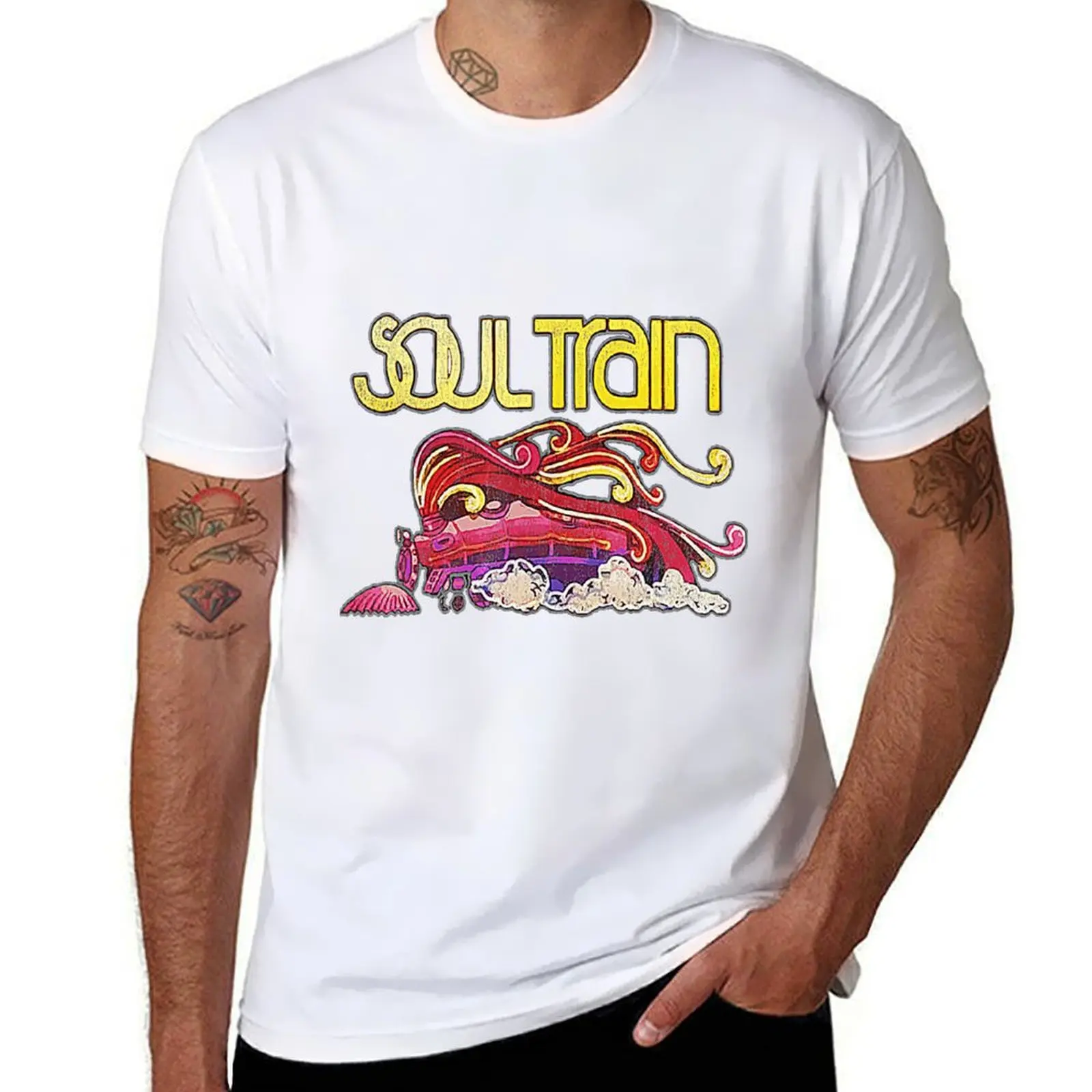 

Soul Train, distressed T-Shirt Simple Graphic Design T-Shirt