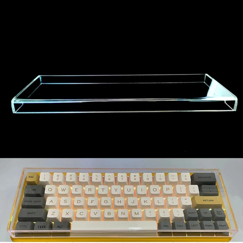 Housse anti-poussière pour clavier en acrylique, transparente, pour protection des claviers de disposition 60 75 84 87