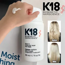 K18 50ml Leave-In Molecular Repair Hair Mask Damage Deep Repair Keratin & Scalp Treatment Restore Soft Hair Scalp Care Product