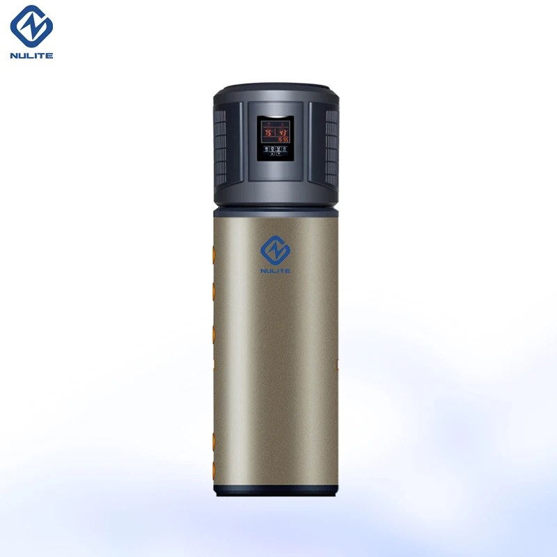 R290 R134A 200L 300L Water Tank Air Source All In One Water Heater Heat Pump With Touch Screen Controller