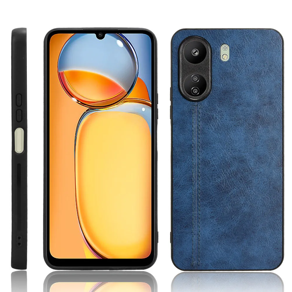 For Xiaomi Poco C65 5G Hard Cover Phone Case For Xiaomi PocoC65 C 65 PocoC65 Fashion Full PU Leather Protective Phone Coque