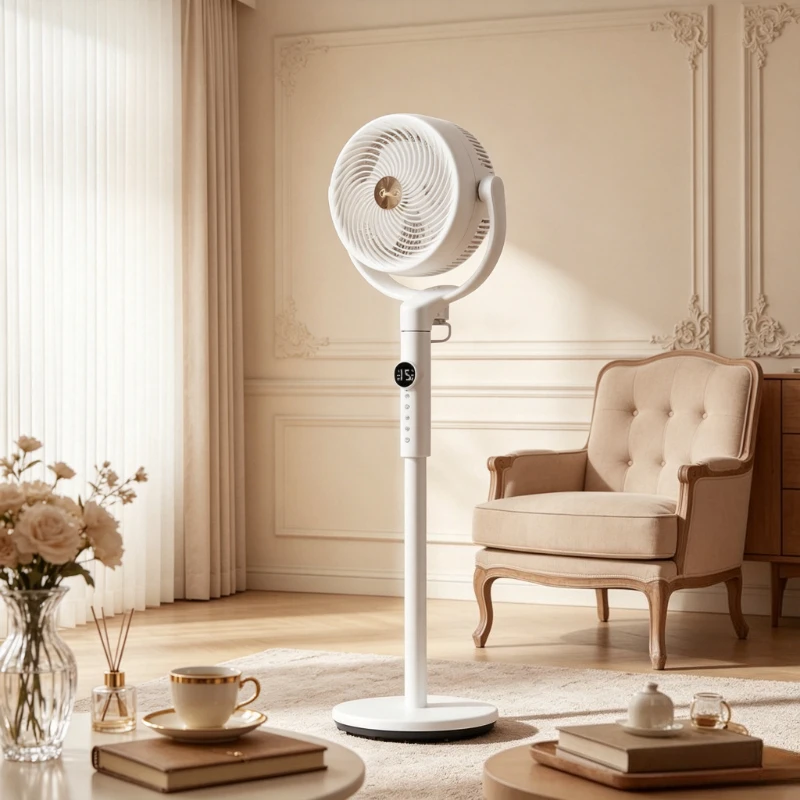 DC Inverter Air Circulator Fan New 3D Oscillating Floor & Desk Fan with Powerful Airflow Quiet Energy-Efficient for Home Durable