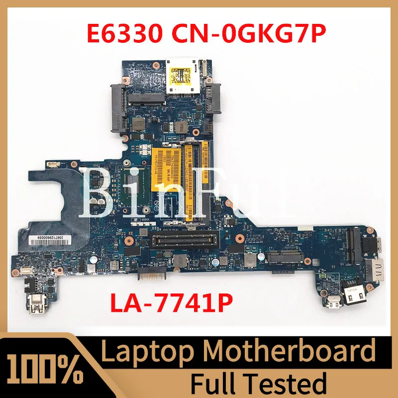 

CN-0GKG7P 0GKG7P GKG7P For Latitude E6330 Laptop Motherboard QAL70 LA-7741P With SR0XD I3-3130M CPU 100%Full Tested Working Well