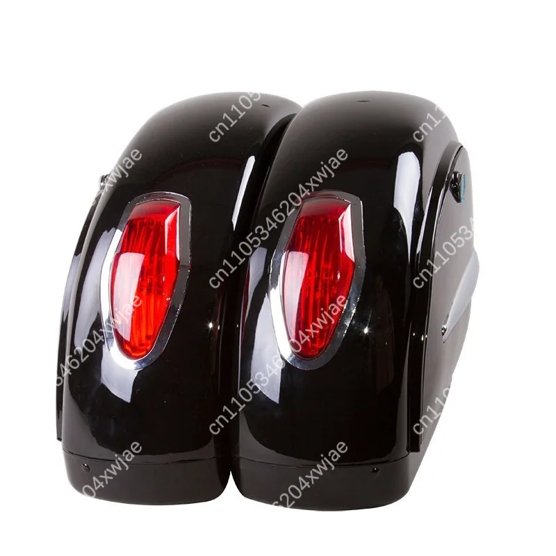 Motorcycle Side Storage Luggage Bag Side Box Universal Modified Saddlebag Fit Lifan V16 K19 Classic Cruiser Motorcycle Parts