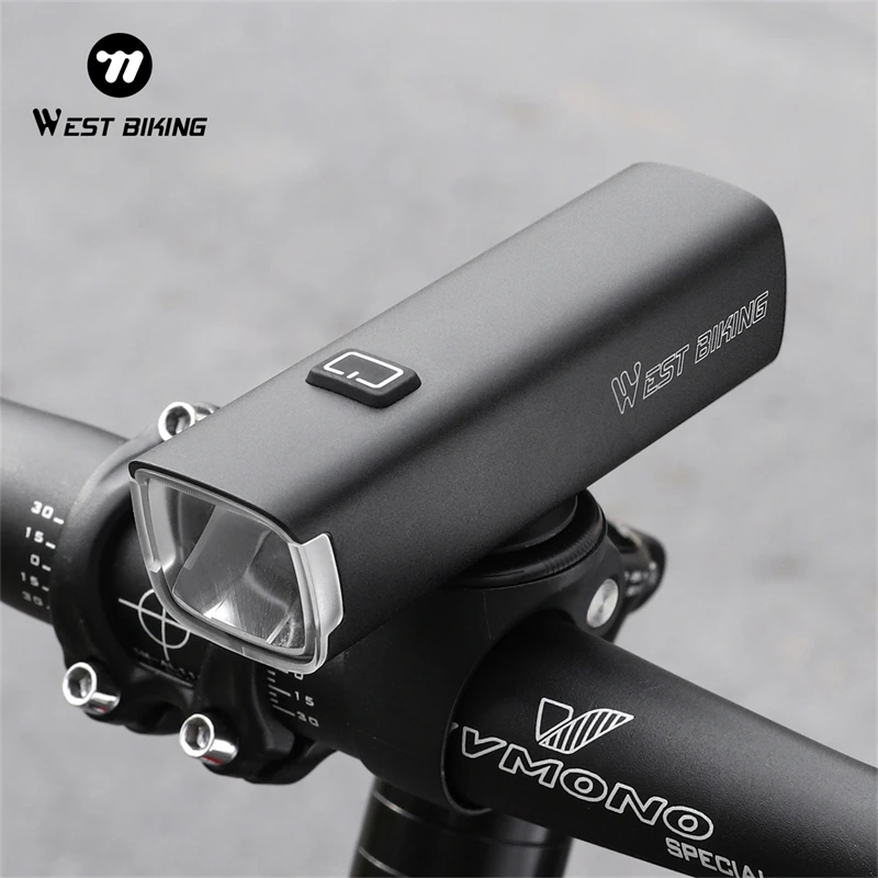 

WEST BIKING 2600mAh Bike Front Light IP65 Waterproof Type-c Rechargeable Light 1000LM Cycling Headlight MTB Bike LED Flashlight