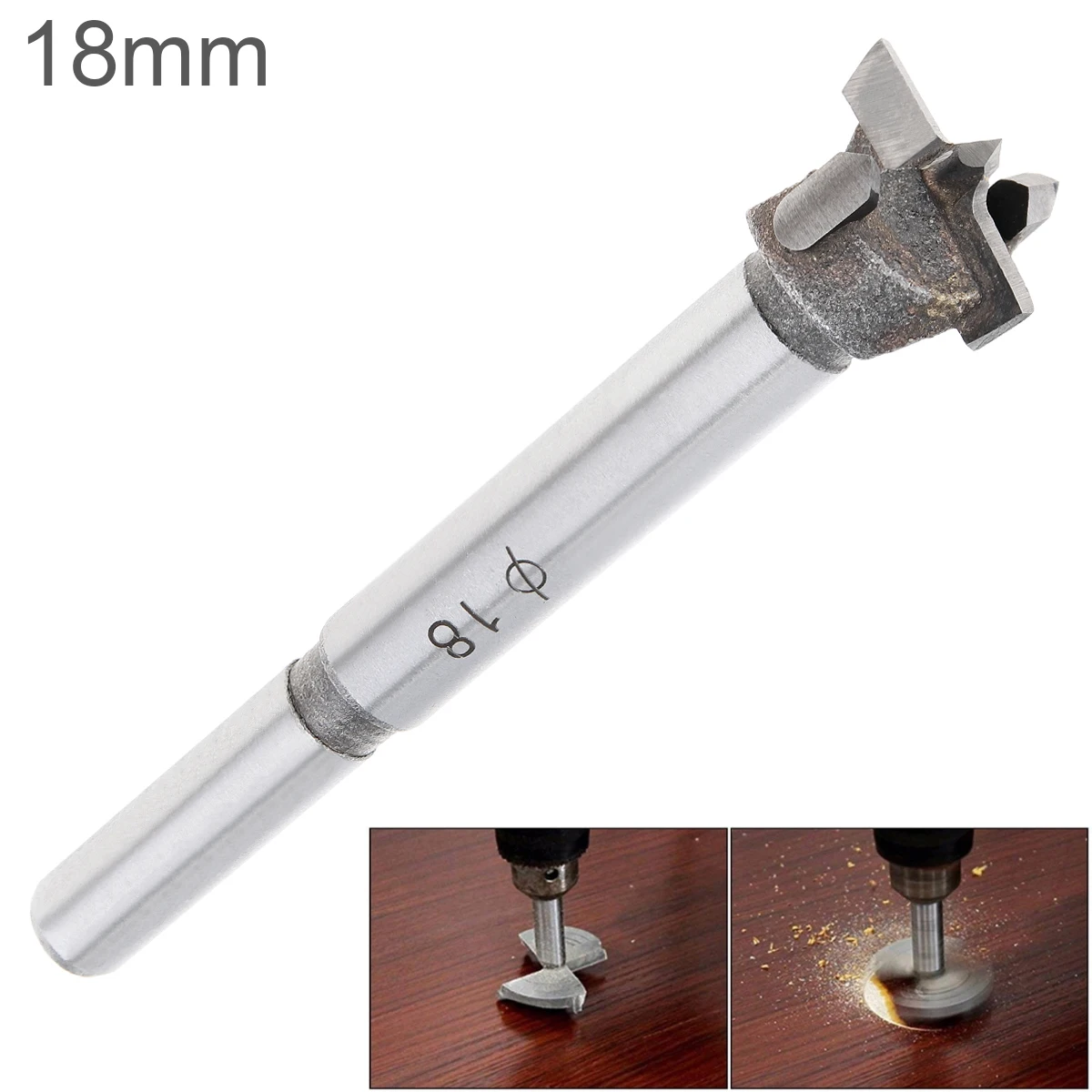 15/17/18/19mm Tungsten Steel Alloy Wood Drill Bits Woodworking Hole Opener for Plasterboard/Plastic Boards/Wooden Board Drilling