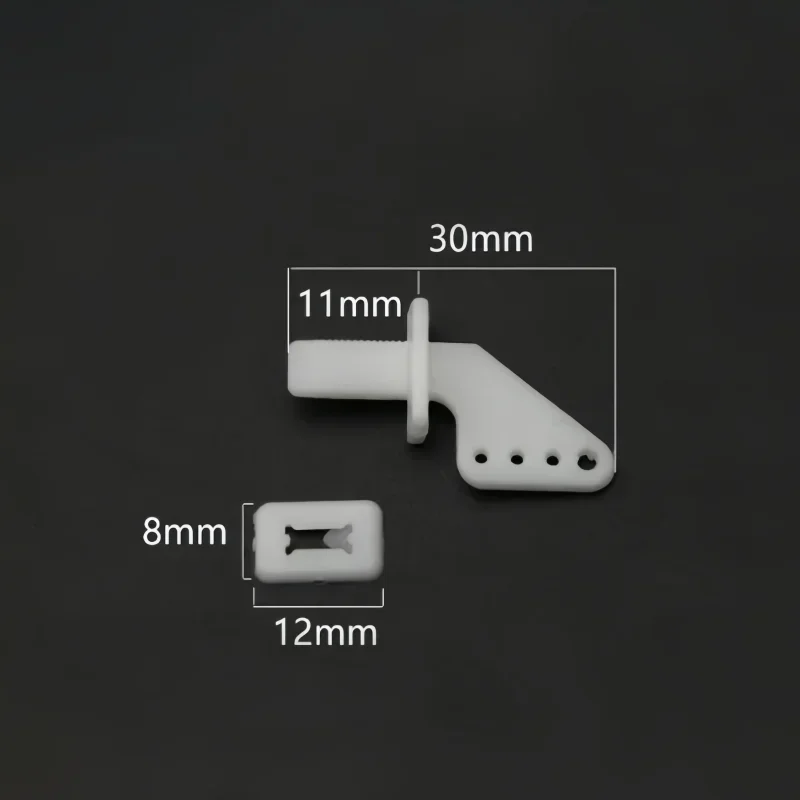 5/10 pcs Medium Lock On Nylon Control Horn And Clevis 21mm Set Rudder Fixed Wing RC Aircraft Quick Adjuster Pull Rod Drones