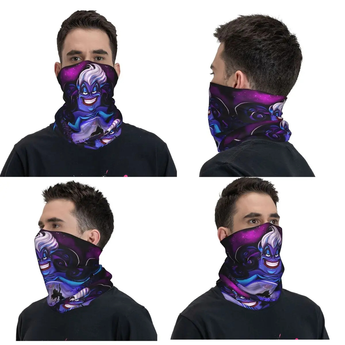 Ursula The Witch Of The Seas Bandana Neck Gaiter Printed Mask Scarf Multifunction Balaclava Cycling For Men Women Windproof