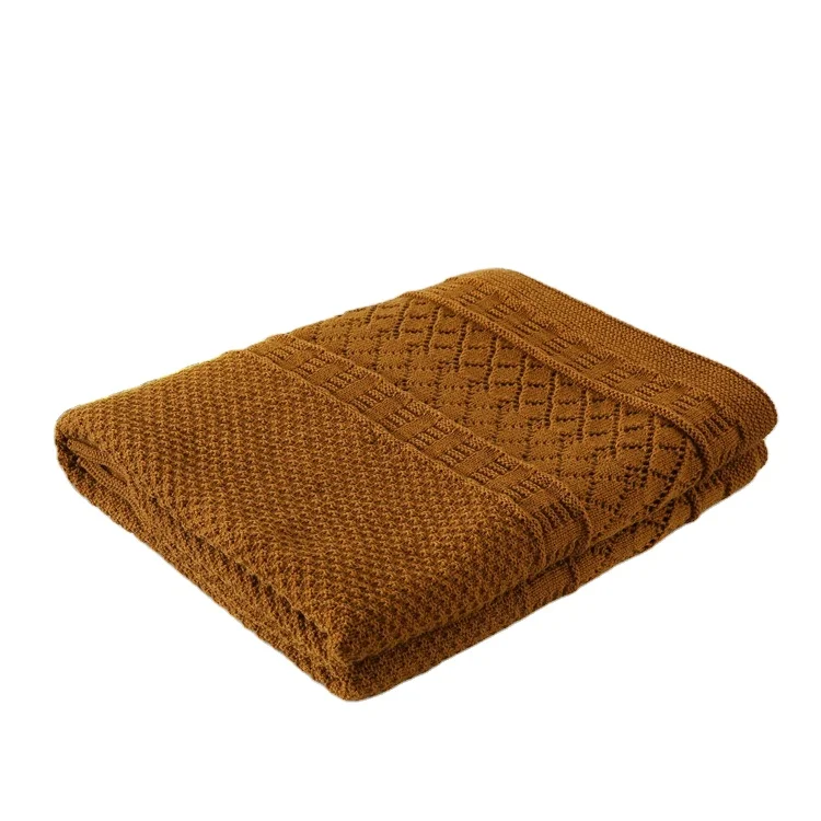 

Manufacturer Wholesale Custom Cashmere Knitted Blanket Luxury Soft Cashmere Throw