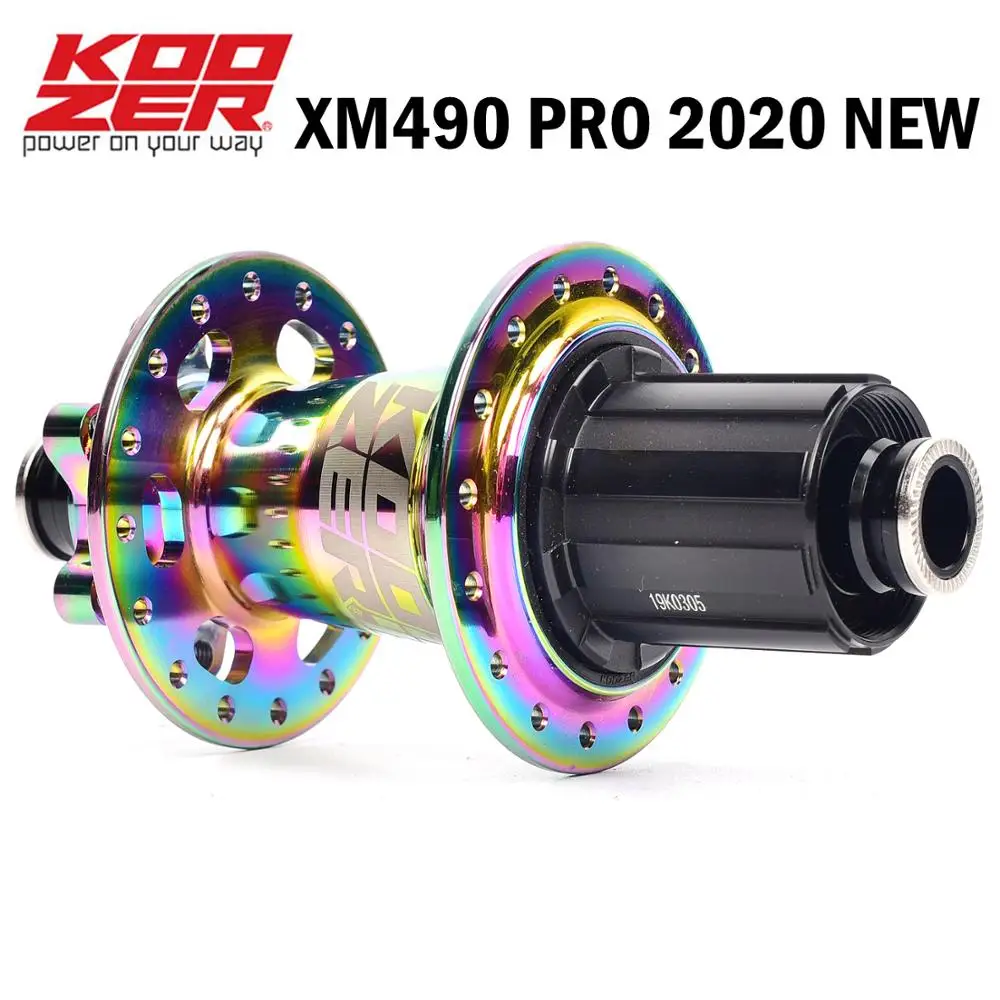 KOOZER XM490 PRO disc card brake MTB mountain bike hub 4 bearing bicycle hubs 32 Holes support 8/9/10/11 speed rear or front hub