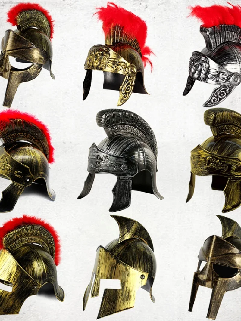 300 Warrior Helmet cos Medieval Warrior Armor Small Cold Weapons Ancient European Knight Roman Helmet