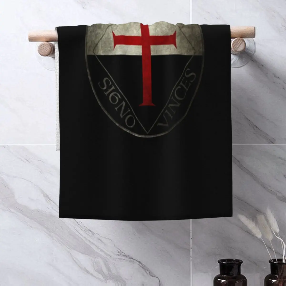 Customized Knights Templars Cross Bath Pool Beach Towel 100% Coton Face Towels