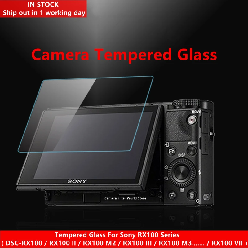 

For RX100M2 RX100M3 RX100M4 RX100M5 RX100M7 RX1 Tempered Glass Screen Protector LCD Protective Film 9H Hardness