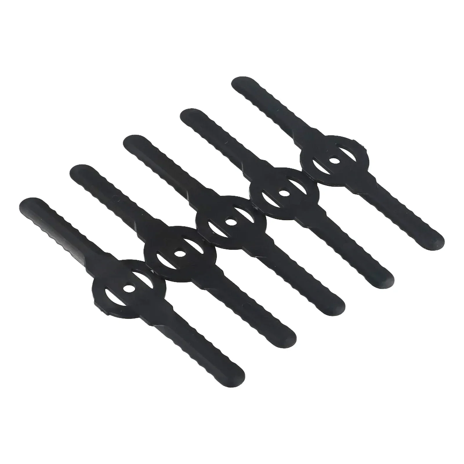 5Pcs 138mm گراس ٹرمر بلیڈ ہیڈز کی تبدیلی بلیک پلاسٹک لان موور برش کٹر بلیڈ گارڈن ٹول پارٹس