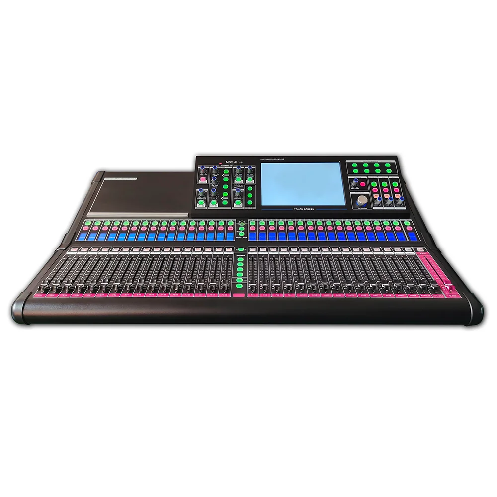 2 Channel Professional DJ Sound Mixer Pro Audio Stage Mixer Sound System Karaoke Controller Digital Audio Console