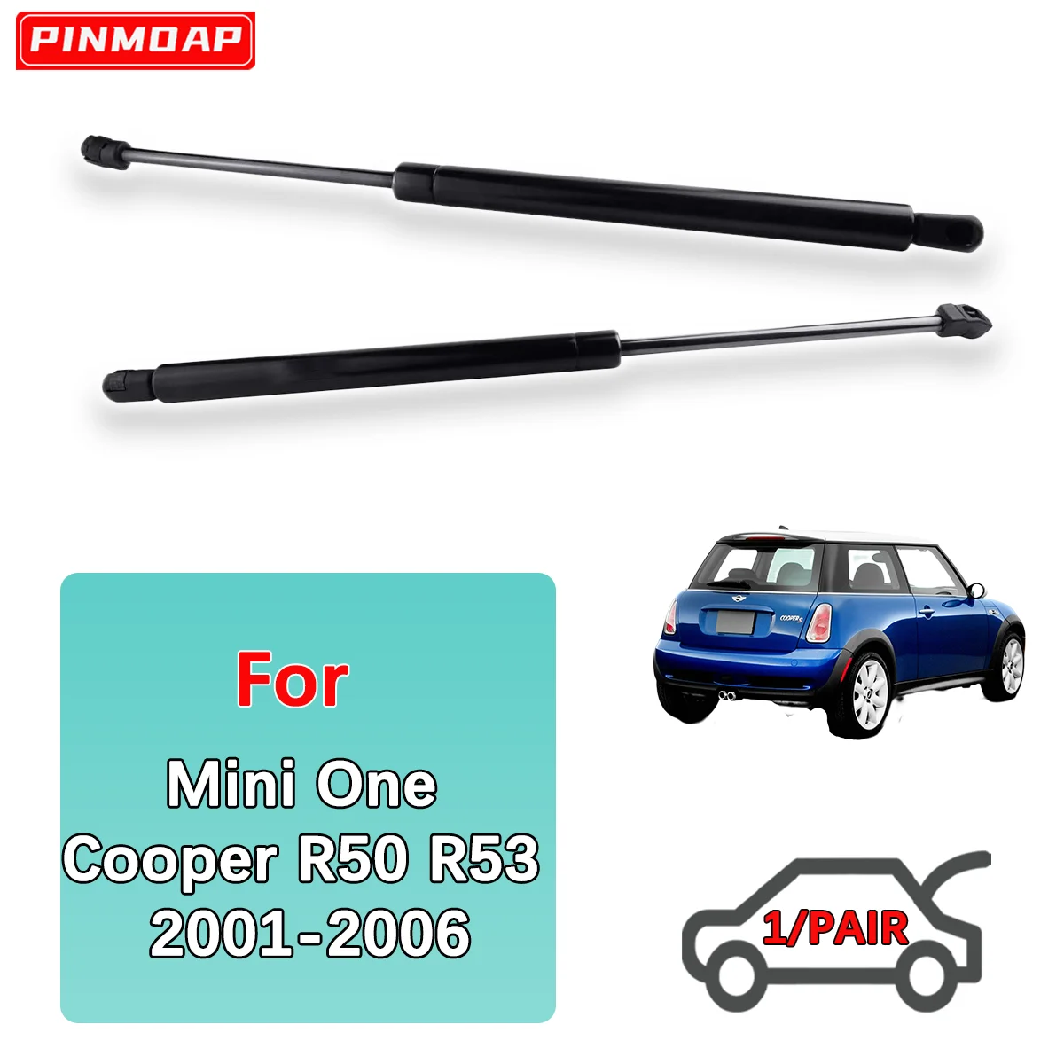 

Trunk Gas Struts Spring Bar For Mini One Cooper R50 R53 2001-2006 OE 41626801258 Rear Shock Strut Bar Pressure Rod