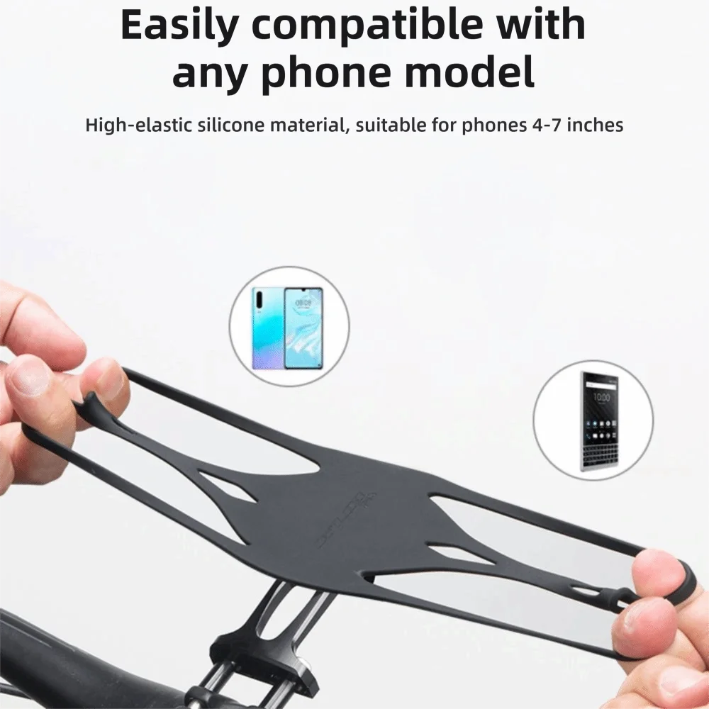 

Ударопрочный держатель для телефона на велосипед, черный, простая установка, крепление для велокомпьютеров Wahoo/Garmin/Bryton