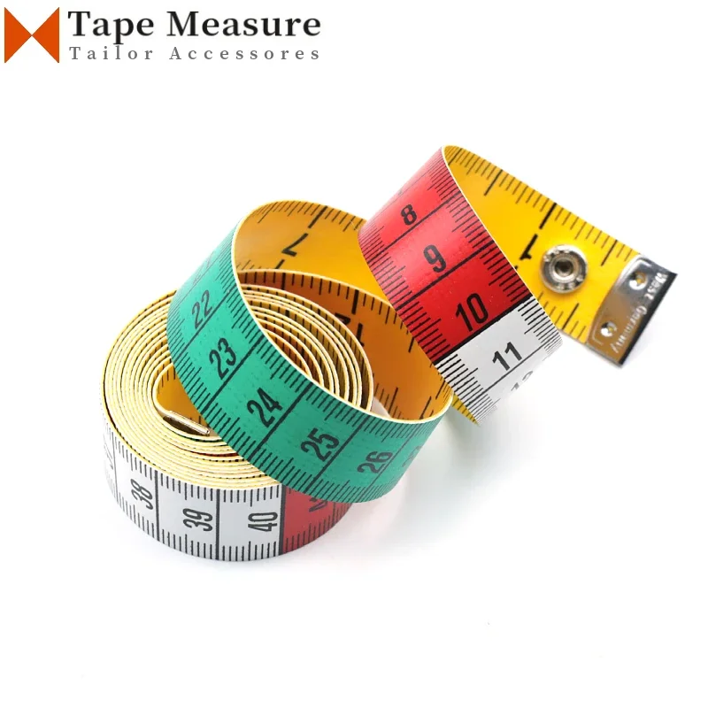 Double Scale Ruler Soft Tape Measure 1.5m (60 inch) Flexible Tailor Tools Cloth Body High Quality Sewing Accessories