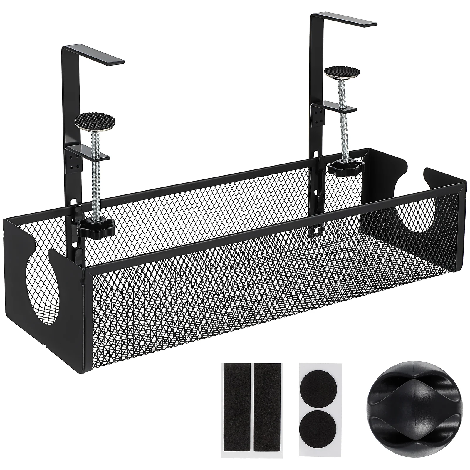 

Management 1 Storage Rack Black Carbon Steel Cable Cable Management Tray Organizer Tray For Desk Wire Solution