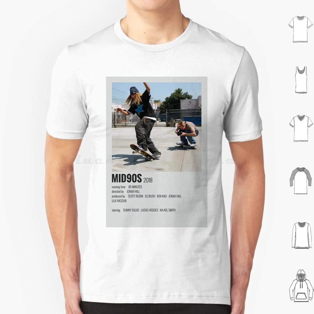 Movie Mid 90s T Shirt Big Size 100% Cotton Movie Film Retro Classic Vintage Skateboard Cool Trend 90s Jonah Hill Mid 90s Mid