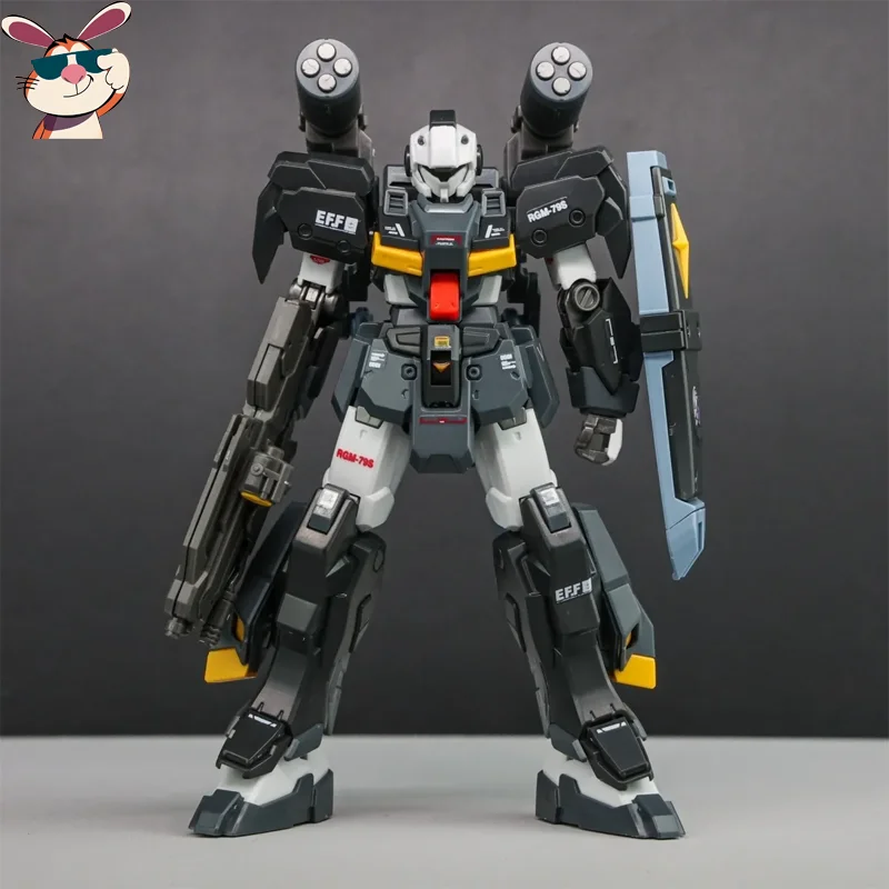 G-Line HG 1/144 Black Mech Assembly Model Kit Action Figures Desktop Decoration Doll Boy's Puzzle Toy Gift Collectible