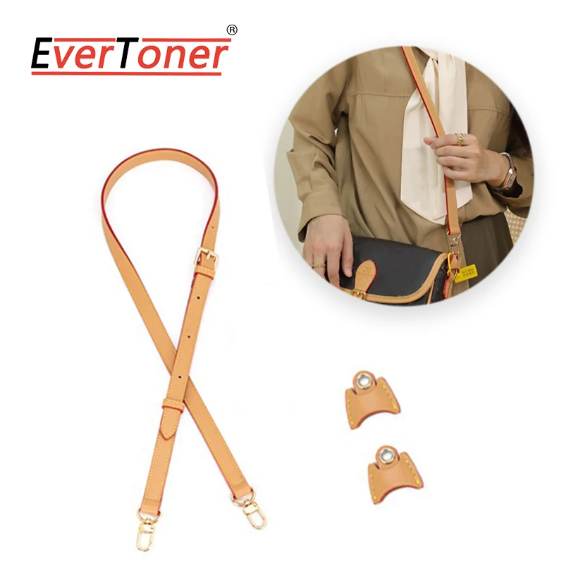 

EverToner bag Strap For L B-guettes Shoulder Straps Leather Long Replacement Adjustable Crossbody Belts Bag Accessories