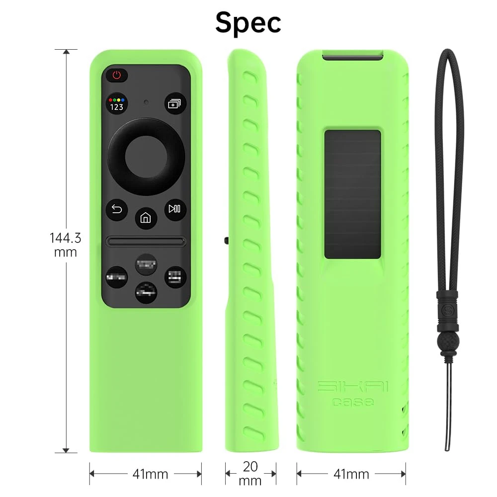 Silicone Case for Samsung SolarCell 2023 TM2360E BN59-01432A TM2361E BN59-01439A Smart TV Remote Anit-Lost with Lanyard