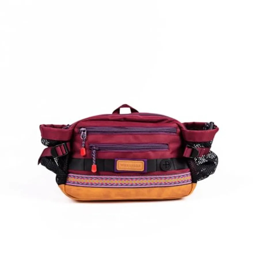 

Mega Hip Pack with 3-Liter Capacity Two Mesh Water Bottle Pockets Interior Key Loops Adjustable Straps and Poop Bag Dispenser