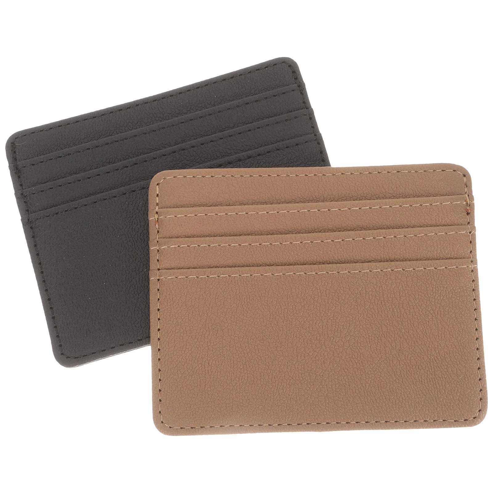 قطعتان من أكمام بطاقات الائتمان لحماية إزالة المغناطيسية من البولي يوريثان، غطاء حماية متين لبطاقة الهوية